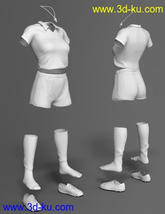 3D打印模型X-Fashion Uniform 03 for Genesis 8 Female(s)的图片