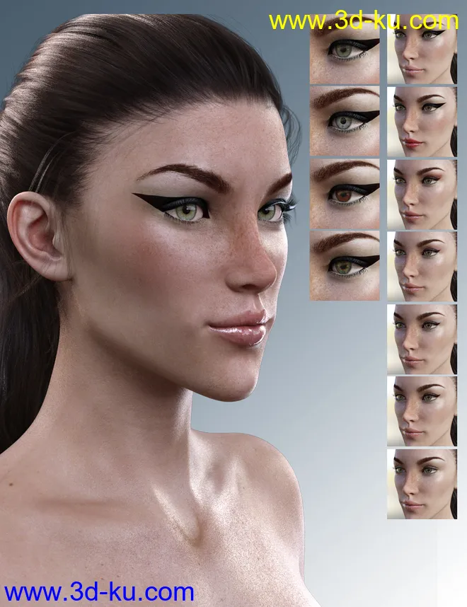 X-Leonore for Genesis 3 Female模型的图片4