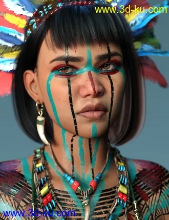 Xochil for Genesis 8 Female模型的图片1