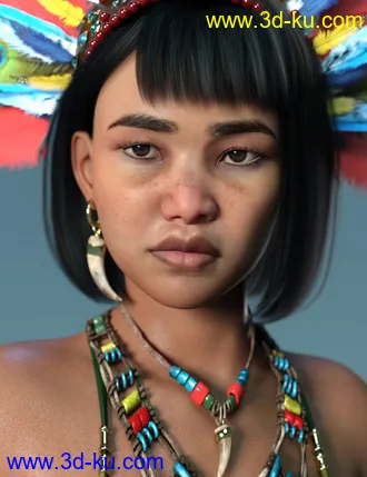 3D打印模型Xochil for Genesis 8 Female的图片
