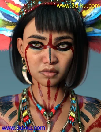 3D打印模型Xochil for Genesis 8 Female的图片