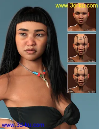 3D打印模型Xochil for Genesis 8 Female的图片