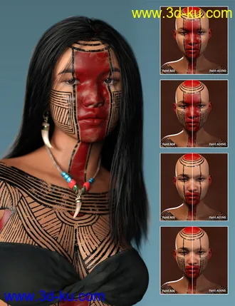 3D打印模型Xochil for Genesis 8 Female的图片