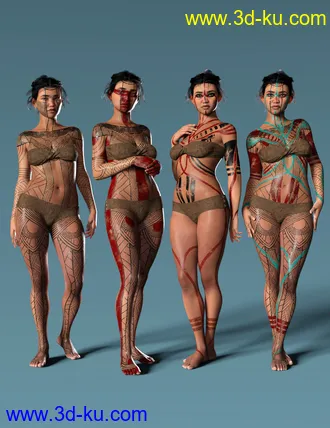 3D打印模型Xochil for Genesis 8 Female的图片