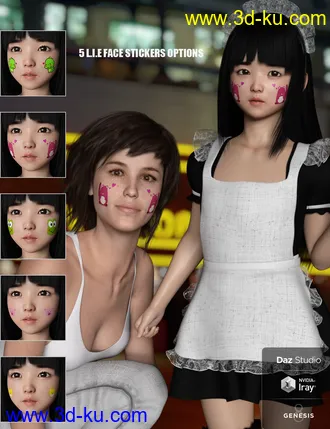 3D打印模型Yui Character and Hair for Genesis 8 Female的图片
