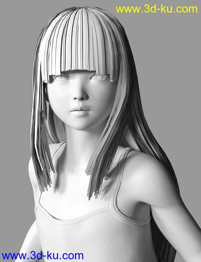 Yui Character and Hair for Genesis 8 Female模型的图片8