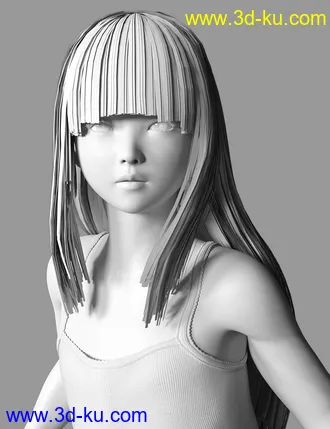 3D打印模型Yui Character and Hair for Genesis 8 Female的图片