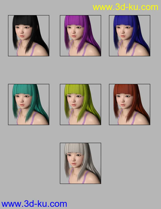 Yui Character and Hair for Genesis 8 Female模型的图片10