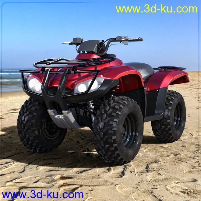 Z ATV Mania Vehicle and Poses for Genesis 3 and 8模型的图片4