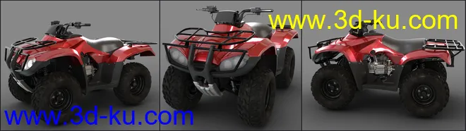 Z ATV Mania Vehicle and Poses for Genesis 3 and 8模型的图片6