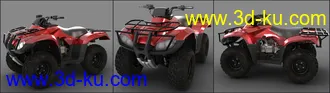 3D打印模型Z ATV Mania Vehicle and Poses for Genesis 3 and 8的图片
