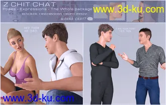 3D打印模型Z Chit Chat Poses and Partials for Genesis 3 and 8的图片