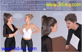 3D打印模型Z Chit Chat Poses and Partials for Genesis 3 and 8的图片