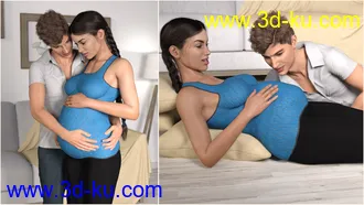 3D打印模型Z Expecting - Pregnancy Preset and Poses for Genesis 3 and 8的图片