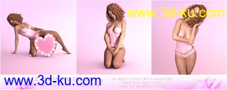 3D打印模型Z Feminine Traits - Coy Poses for Genesis 3 and 8 Female的图片