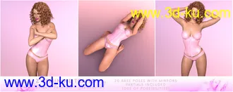 3D打印模型Z Feminine Traits - Coy Poses for Genesis 3 and 8 Female的图片