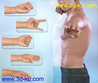 3D打印模型Z Hand In Need - Hand Poses for Genesis 3 Male and Female的图片