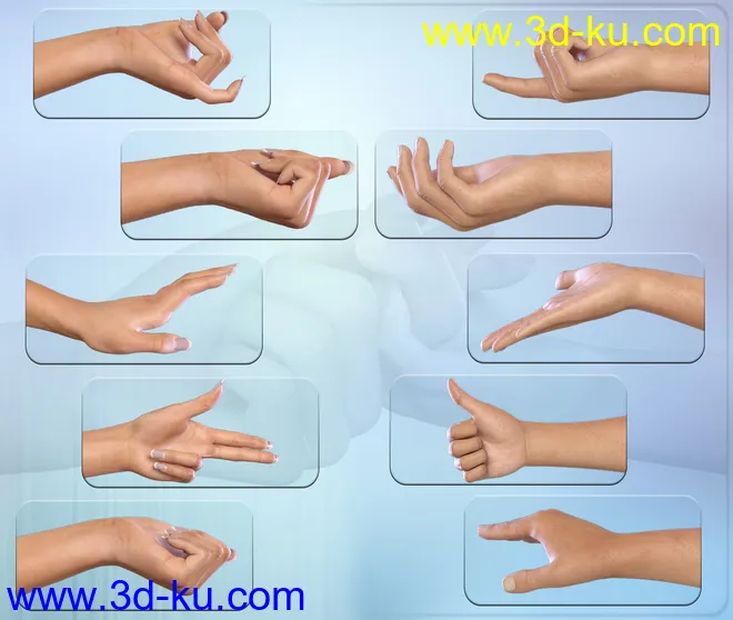 Z Hand In Need - Hand Poses for Genesis 3 Male and Female模型的图片7