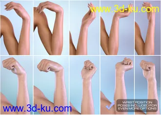 3D打印模型Z Hand In Need - Hand Poses for Genesis 3 Male and Female的图片