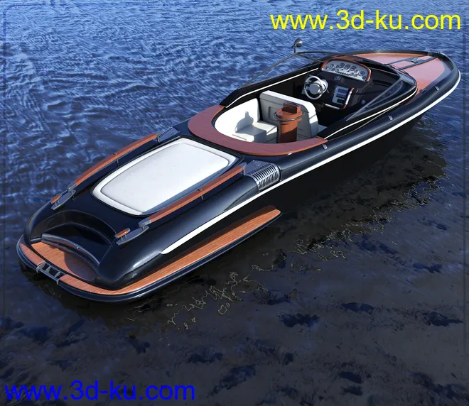 Z Luxury Boat and Poses for Genesis 3 and 8模型的图片4