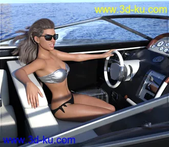 3D打印模型Z Luxury Boat and Poses for Genesis 3 and 8的图片