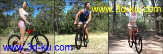 3D打印模型Z Mountain Bicycle and Poses for Genesis 3 and 8的图片
