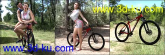 3D打印模型Z Mountain Bicycle and Poses for Genesis 3 and 8的图片