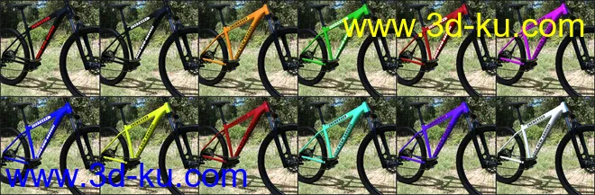 Z Mountain Bicycle and Poses for Genesis 3 and 8模型的图片12