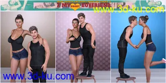 3D打印模型Z My Short Boyfriend Shape Presets and Poses for Genesis 8的图片