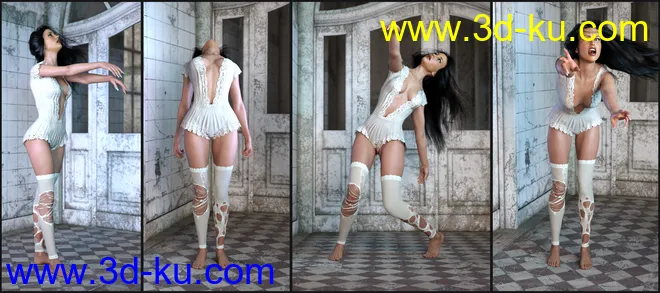Z Nightmares - Poses for Genesis 3 and 8 Female模型的图片3