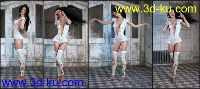 Z Nightmares - Poses for Genesis 3 and 8 Female模型的图片5