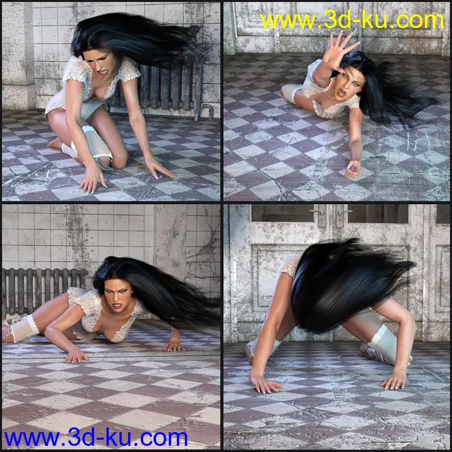 Z Nightmares - Poses for Genesis 3 and 8 Female模型的图片7
