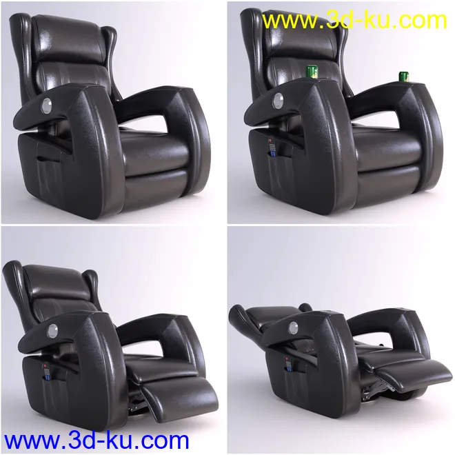 Z Power Recliner and Poses for Genesis 3 and 8模型的图片3