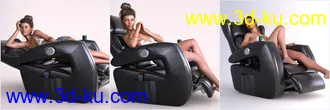 3D打印模型Z Power Recliner and Poses for Genesis 3 and 8的图片