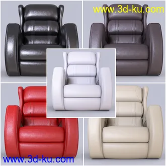 3D打印模型Z Power Recliner and Poses for Genesis 3 and 8的图片