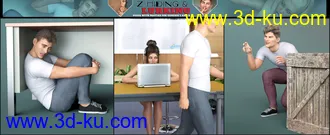 3D打印模型Z Utility Hiding and Lurking Poses and Partials for Genesis 3 and 8的图片
