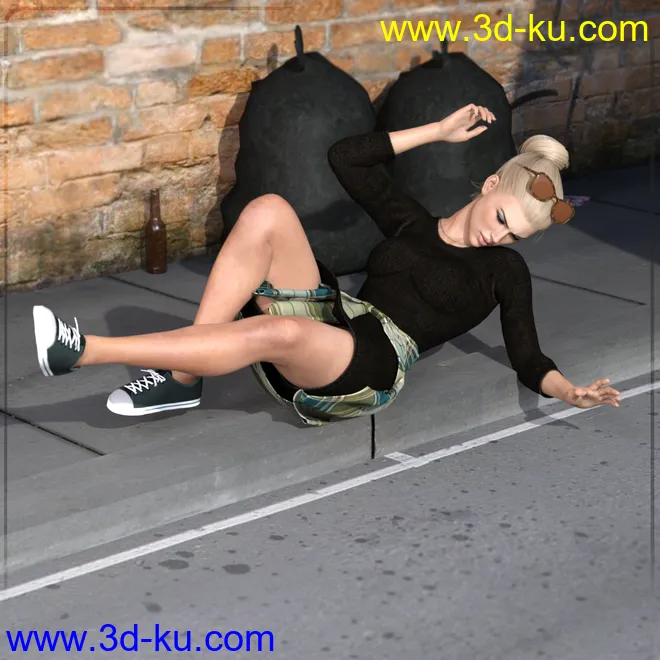 Z Utility Series - Jumping Running Falling - Poses and Partials for Genesis 3 and 8模型的图片2