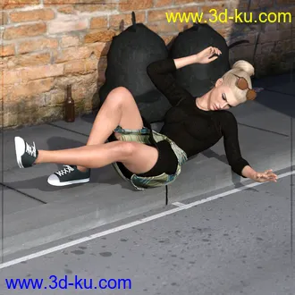 3D打印模型Z Utility Series - Jumping Running Falling - Poses and Partials for Genesis 3 and 8的图片