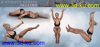 3D打印模型Z Utility Series - Jumping Running Falling - Poses and Partials for Genesis 3 and 8的图片