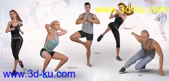 3D打印模型Z Utility Series Sport - Movement - Poses and Partials for Genesis 3 and 8的图片