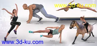 3D打印模型Z Utility Series Sport - Movement - Poses and Partials for Genesis 3 and 8的图片