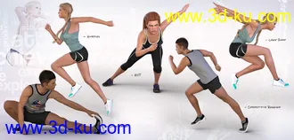 3D打印模型Z Utility Series Sport - Movement - Poses and Partials for Genesis 3 and 8的图片