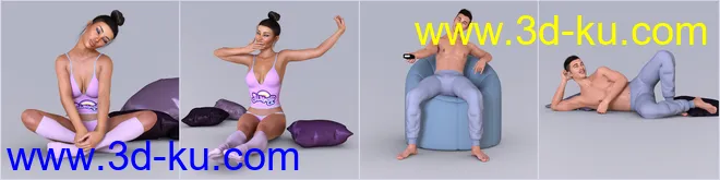 Z Variety Relaxing Collection for Genesis 3 and 8模型的图片5