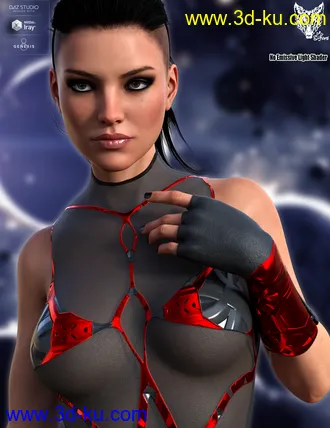 3D打印模型ZK Sci-Fi Outfit 01 for Genesis 8 Female(s)的图片