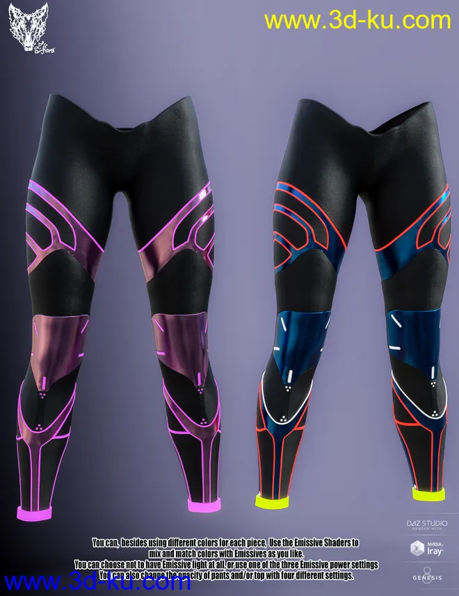 ZK Sci-Fi Outfit 01 for Genesis 8 Female(s)模型的图片10