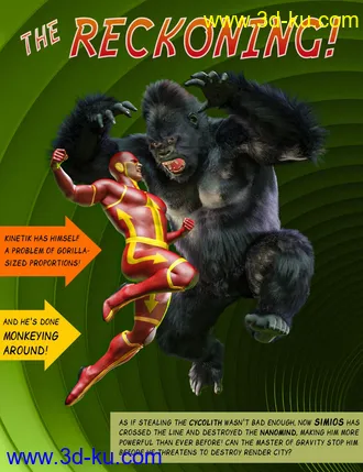 3D打印模型100 Ultimate Superhero Poses for Genesis 8的图片