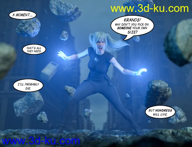 100 Ultimate Superhero Poses for Genesis 8模型的图片9