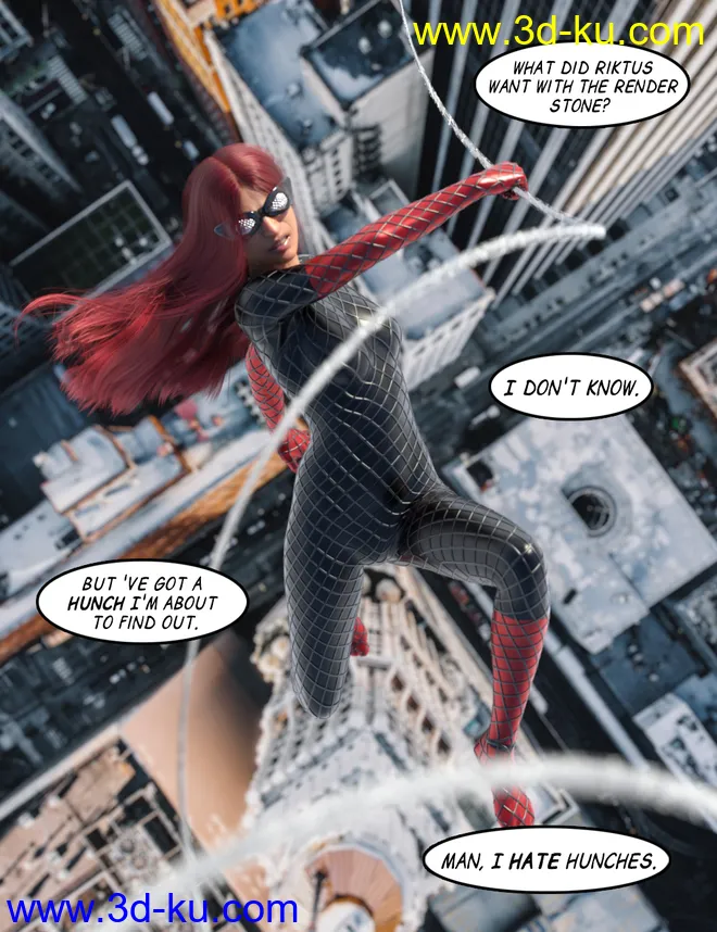 100 Ultimate Superhero Poses for Genesis 8模型的图片11