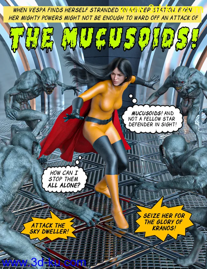 100 Ultimate Superhero Poses for Genesis 8模型的图片13