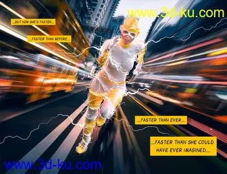 3D打印模型100 Ultimate Superhero Poses for Genesis 8的图片